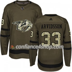 Adidas Maillot de Hockey Nashville Predators Viktor Arvidsson 33 2017-2018 Camo Vert Authentic - Homme